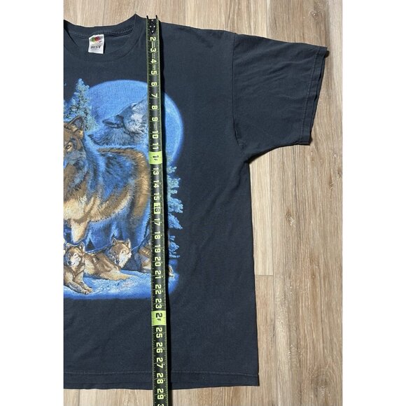 Great Smoky Mountains Wolf Pack Black T-Shirt - Men XXL *Stained - Picture 14 of 16